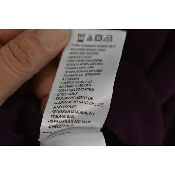 Men's HB Purple Burgundy V-neck Sweater Big and Tall Size 2XL - Picture 6 of 7